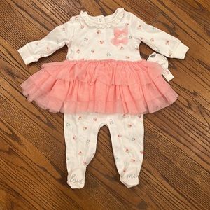 Koala Baby onesie. New with tags. Sweet floral print with tutu